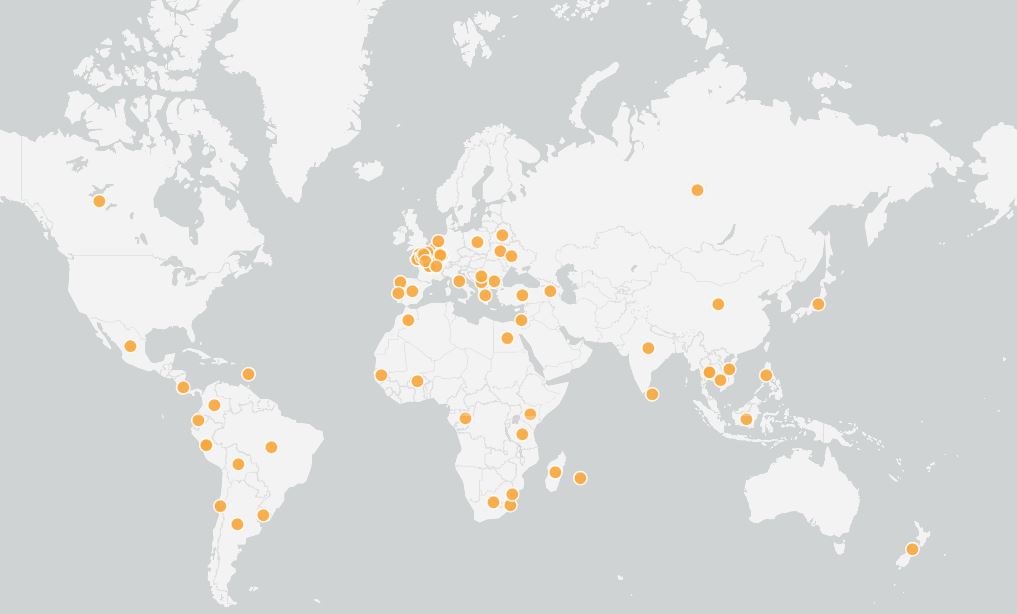 Localisation des prélèvements (2017 - 2025)